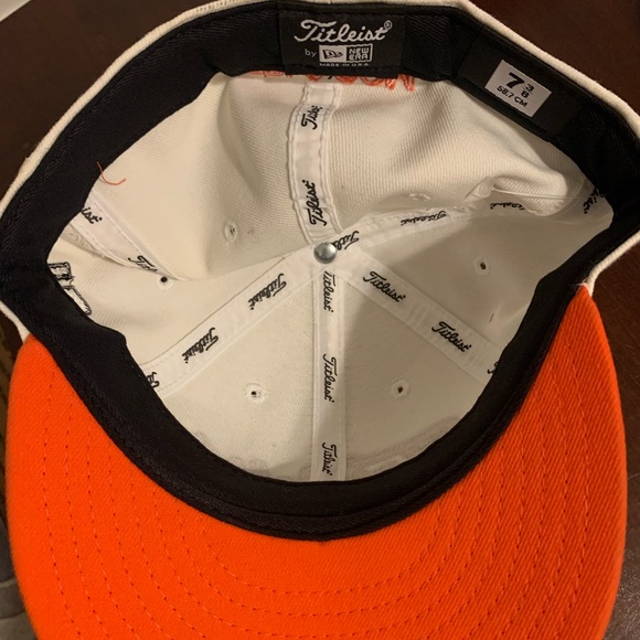 Titleist New Era Embroidered Fitted Hat Sz 7 3/8 - Picture 5 of 6